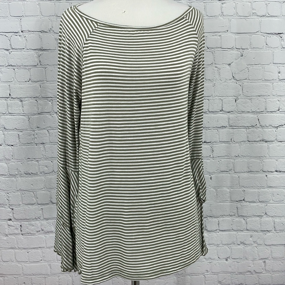 Hippie Sleeves Striped Long Sleeve Altar’d State Made in USA Stretchy Comfy Top